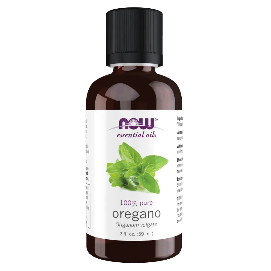 NOW 100% Pure Oregano Essential Oil - 1 fl oz (30ml) for Aromatherapy, Massage & DIY Skincare | USDA Certified Organic, Undiluted & Therapeutic Grade