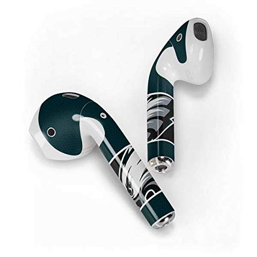 Officially Licensed NFL Philadelphia Eagles Zone Block Design Skin Decal for Apple AirPods with Lightning Charging Case - Protective Cover for Sports Fans & Travel Use