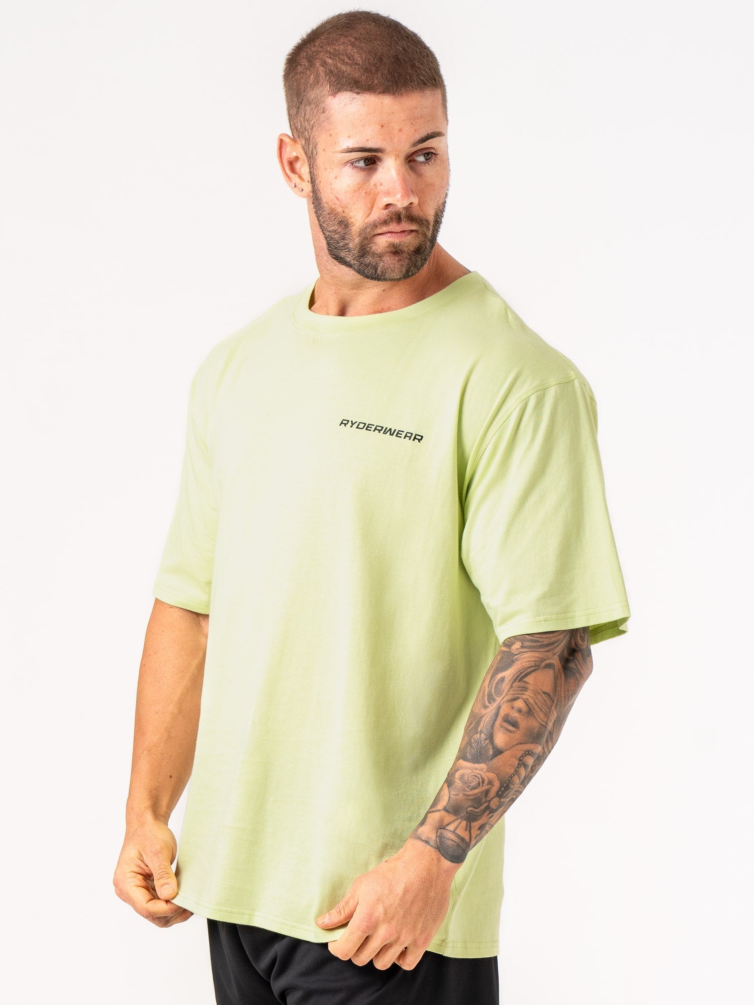 Energy Oversized T-Shirt in Lime Green - Comfortable & Stylish Unisex Fit for Casual Wear, Street Fashion & Loungewear