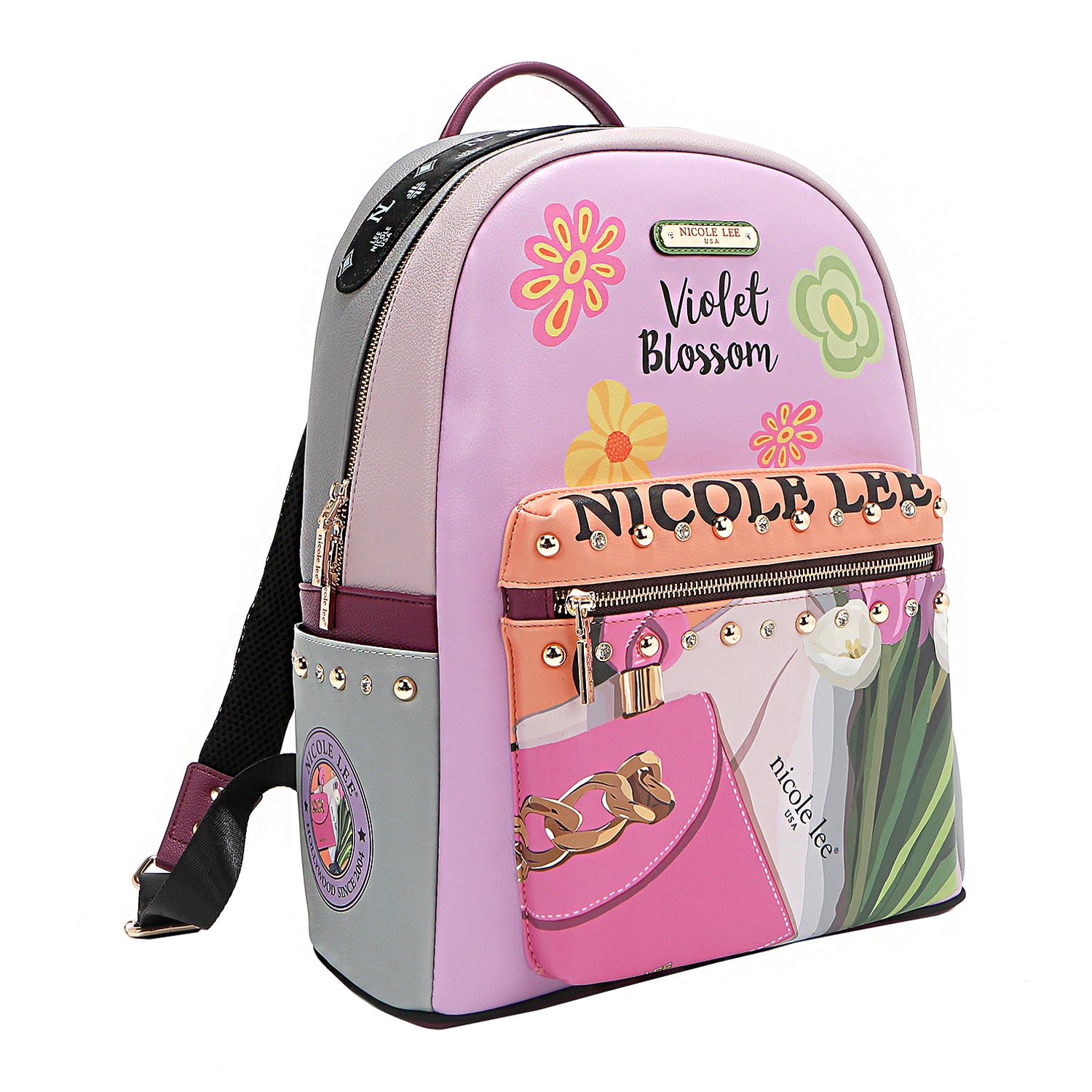 Large USB Fashion Backpack with Charging Port & Pouch - Stylish Laptop Bag for Work, Travel & College - Perfect for Commuters & Students