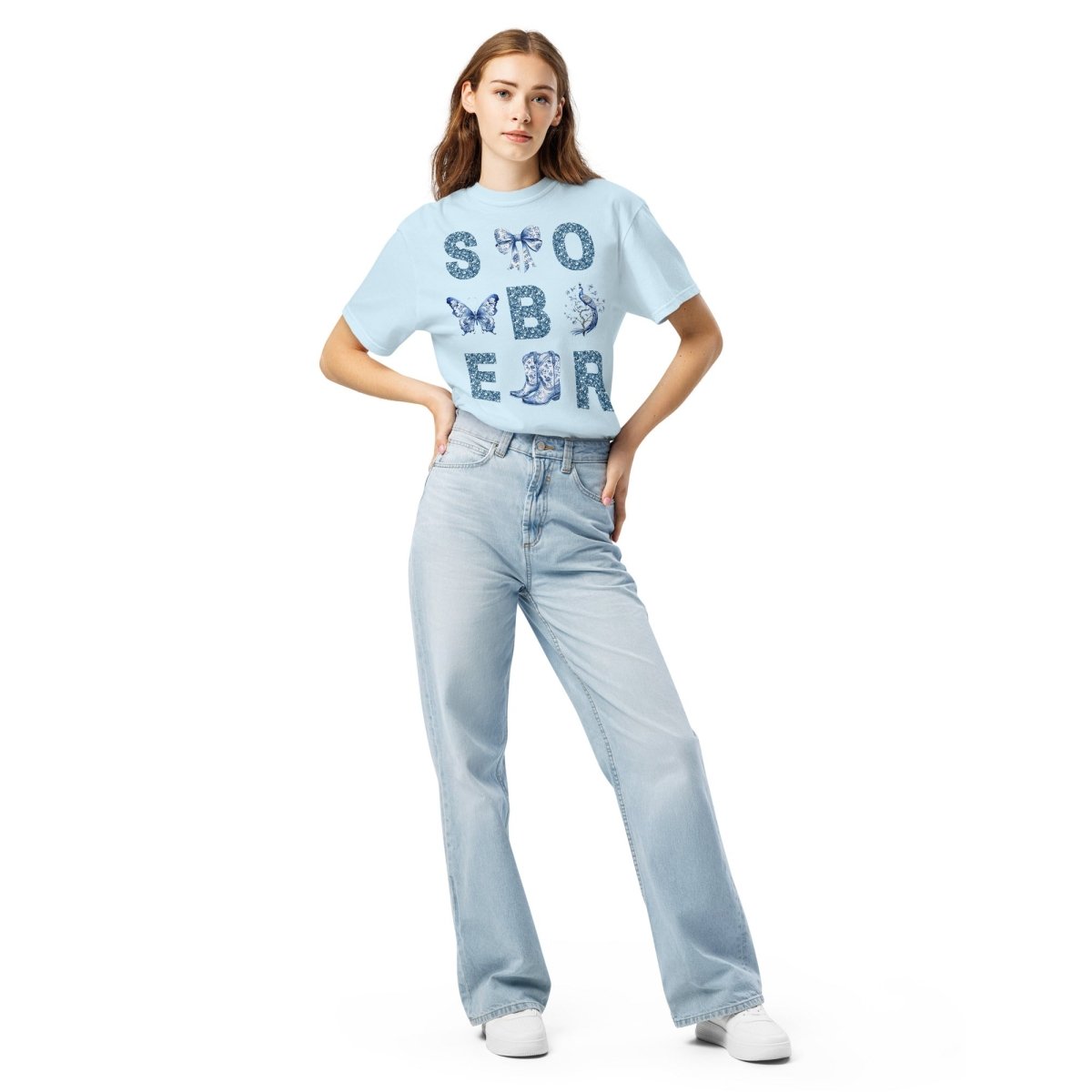 SOBER - Chinoiserie Inspired Heavyweight Unisex T-Shirt for Men & Women | Vintage Asian Style Cotton Tee for Casual Wear, Street Fashion & Artistic Outfits