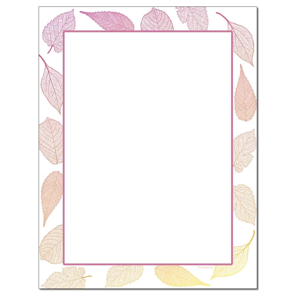 Premium Leaves Letterhead Laser & Inkjet Printer Paper - 25 Sheets - Elegant Stationery for Business Correspondence & Professional Documents