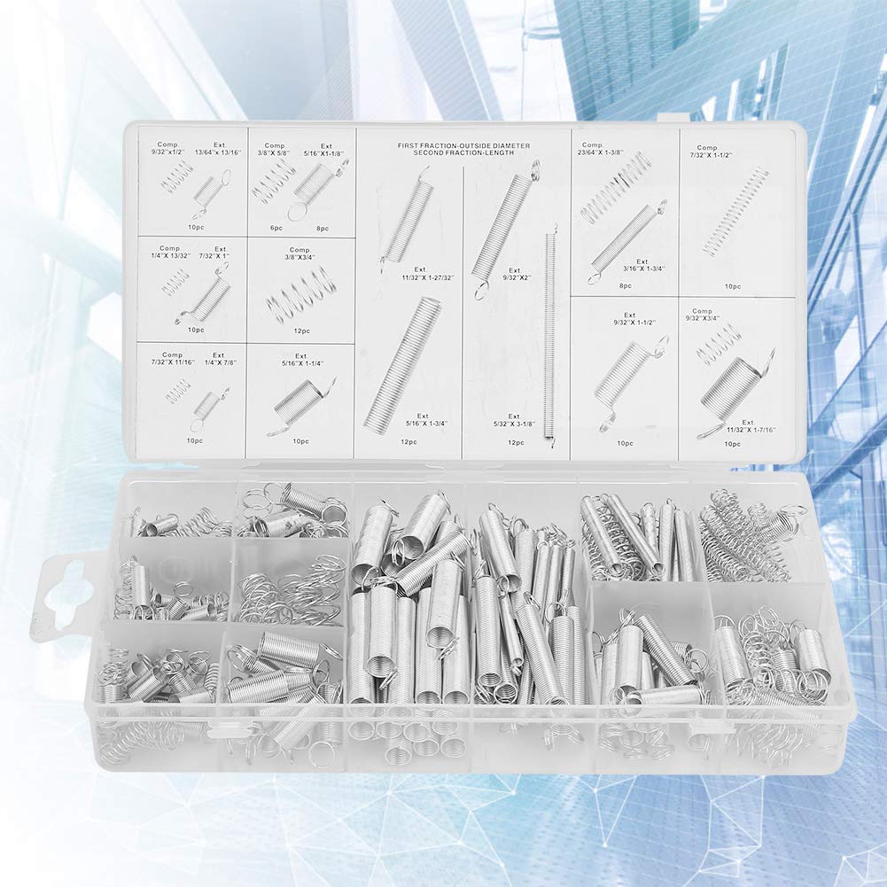 200PCS Metal Compression Spring Set with Storage Box - Hardware Tool Kit for Digital Devices & Electric Appliances - Perfect for DIY Repairs, Electronics Projects, and Home Maintenance