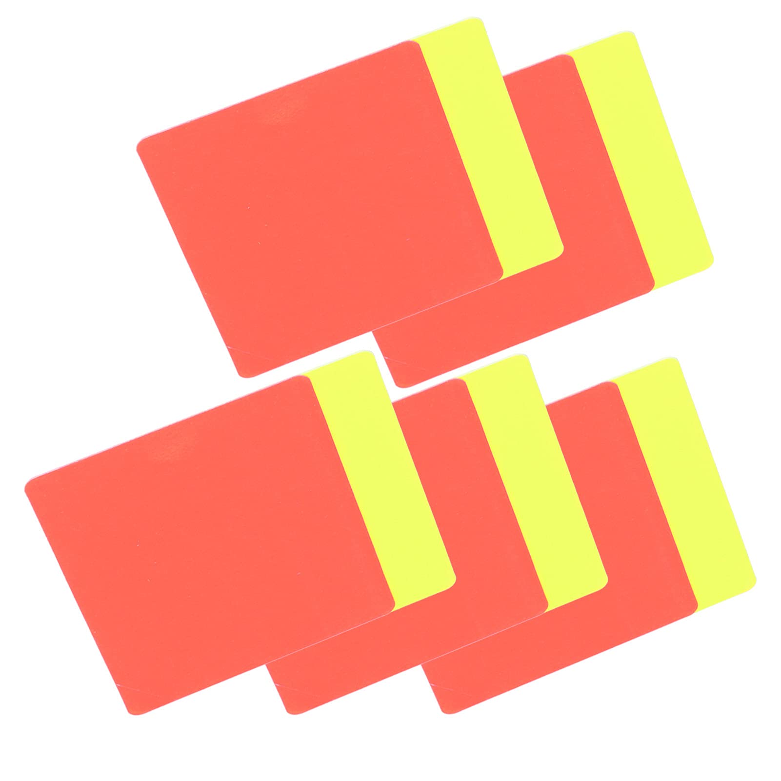 Professional Soccer Referee Red & Yellow Card Set - 5-Piece Football Warning & Ejection Cards for Games & Training | Essential Referee Gear for Matches, Leagues & Youth Sports
