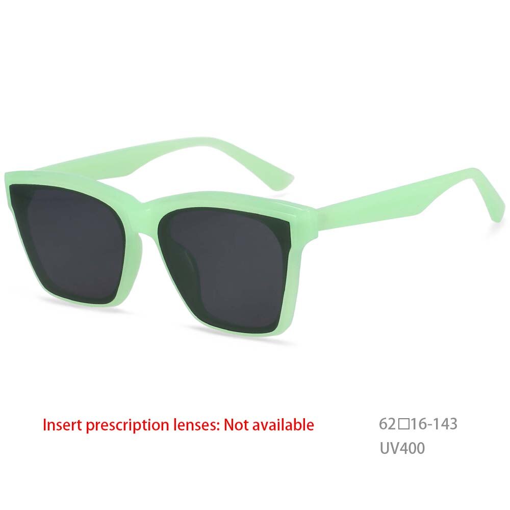 CCspace Women's Square Acetate Sunglasses - UV Protection Fashion Eyewear for Outdoor Activities, Beach & Driving