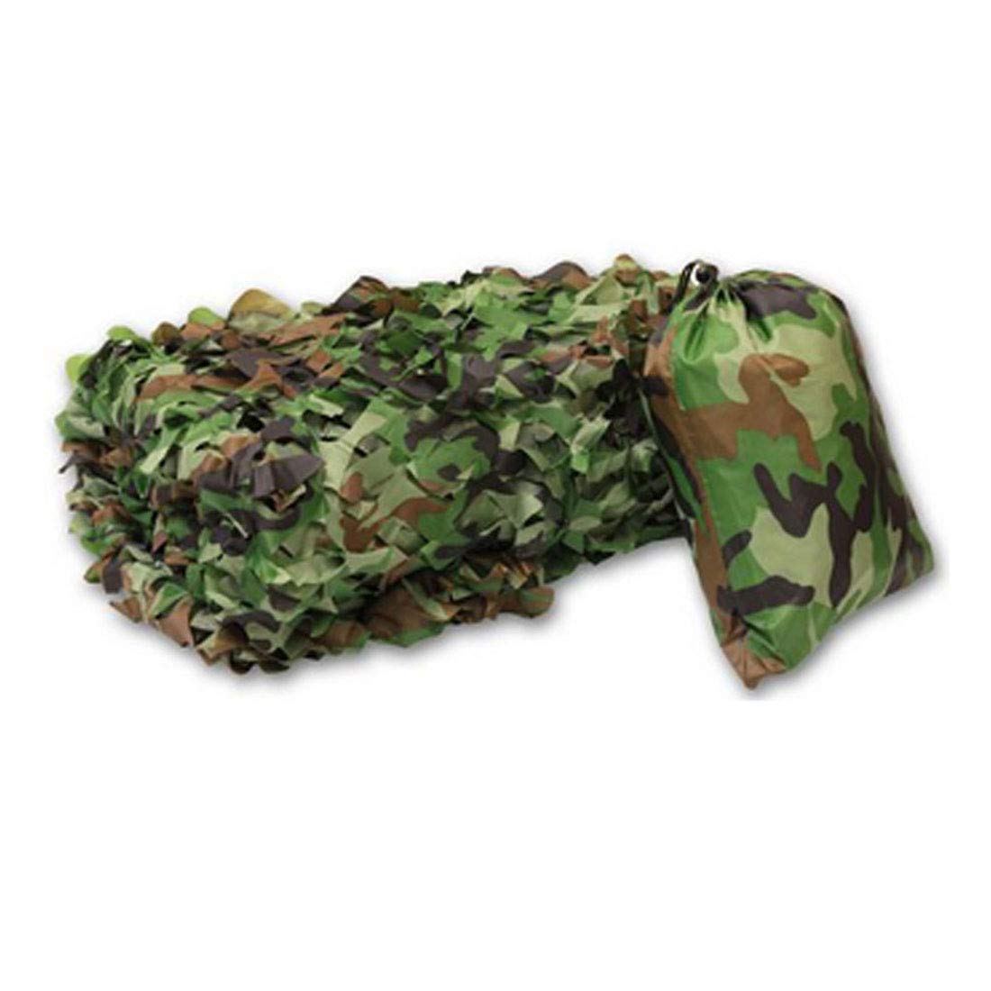 Lightweight Army Military Camouflage Netting - Jungle Camo Net with Oxford Fabric Reinforcement | UV Resistant & Waterproof Sunblock Mesh Shelter (6x9m/20x30ft) for Outdoor Camping, Hunting, Shooting Ranges & Party Decorations