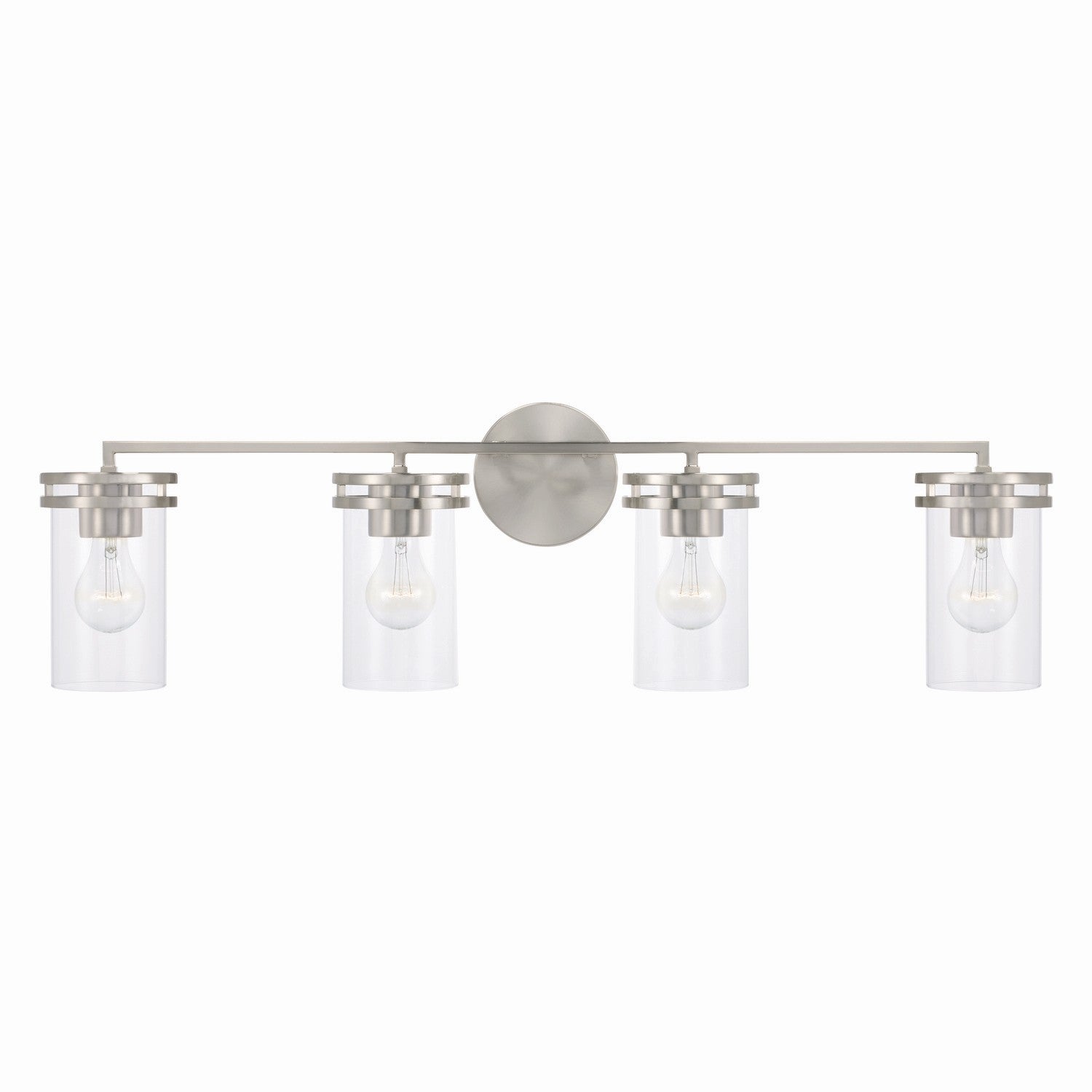 Capital Lighting Four Light Vanity - Modern Bathroom Light Fixture for Mirror, Makeup & Shaving - Perfect for Home, Apartment & Spa Decor