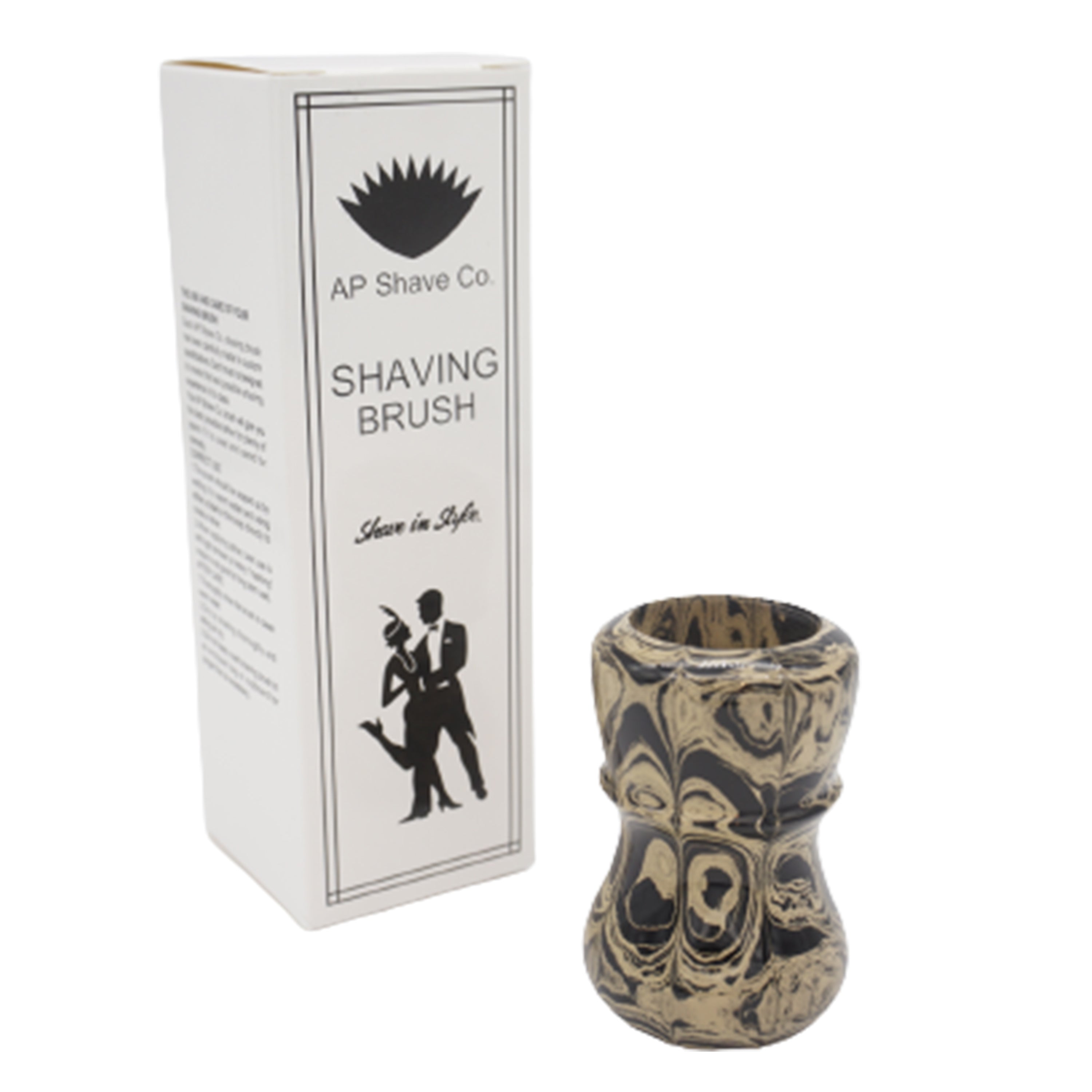 Premium Sand Ebonite Handmade Shaving Brush Handle - Compatible with 24mm & 26mm Knots - Perfect for Wet Shaving & Barber Shop Gifts