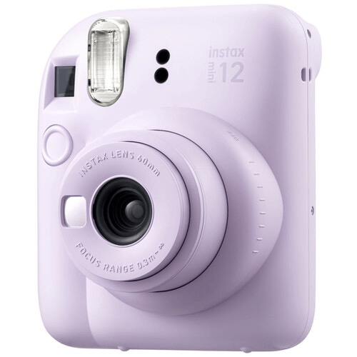 FUJIFILM INSTAX MINI 12 Instant Camera - Compact Polaroid Camera with Auto Exposure for Selfies & Parties (Lilac Purple) | Perfect for Travel, Birthday Gifts & Instagram Photos