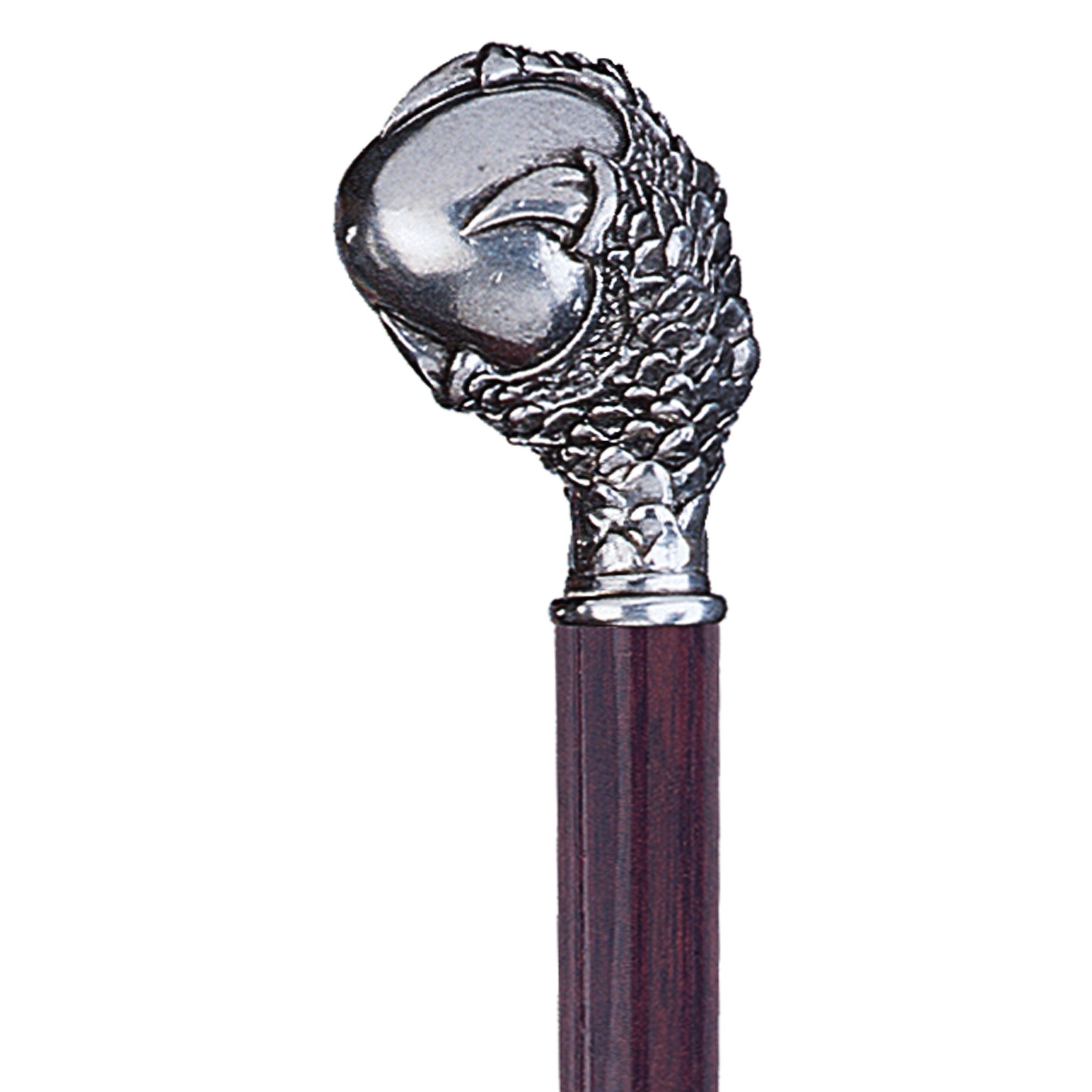 Design Toscano Pewter Walking Cane - Elegant & Durable Mobility Aid for Seniors & Hikers - Perfect for Outdoor Adventures & Everyday Support