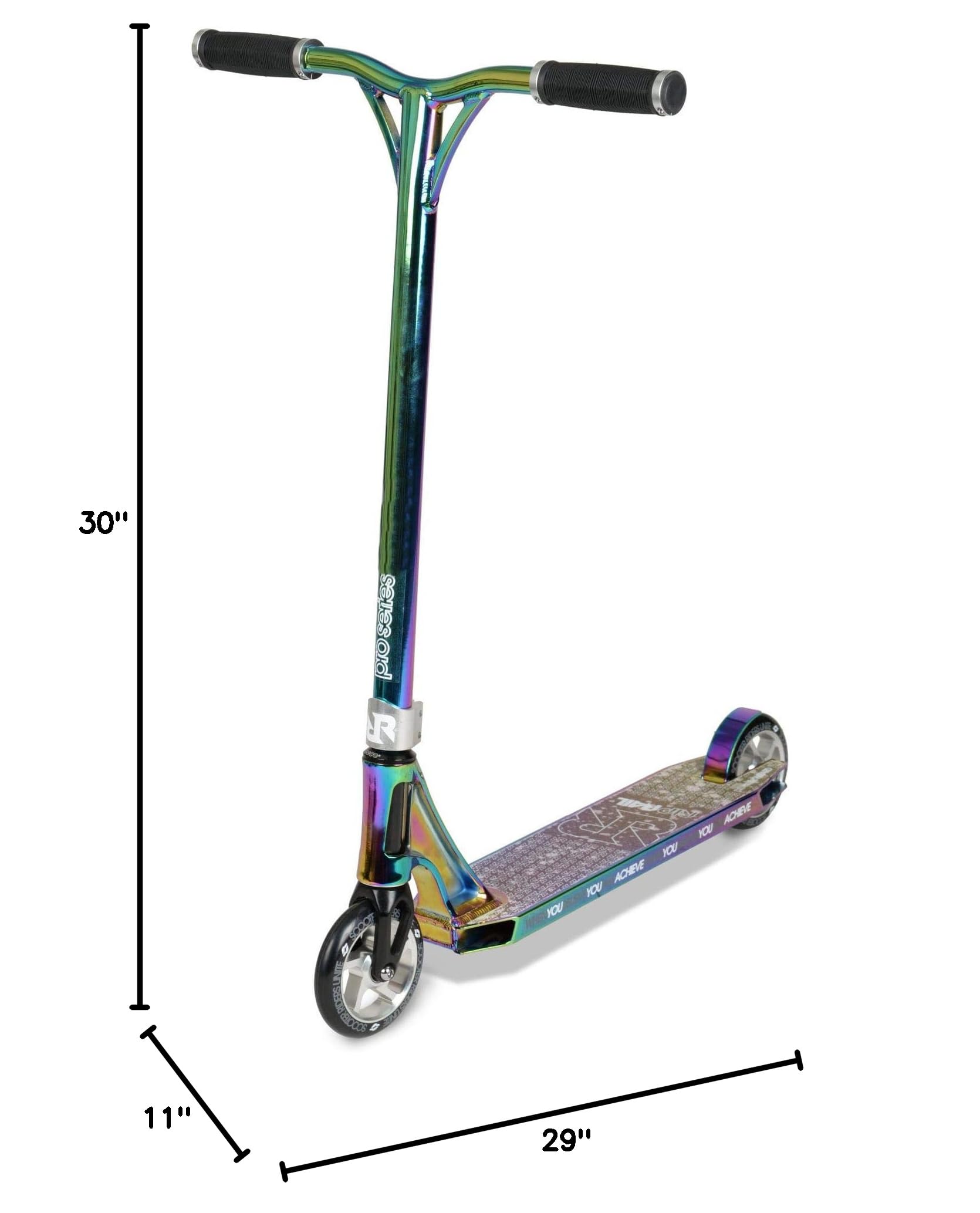Pro Series 1 Performance Stunt Scooter - Lightweight Alloy Jet Fuel Deck with Cut-Out, ABEC-9 Bearings & Durable Alloy Wheels for Professional Tricks - Perfect for Skate Parks, Street Stunts & Extreme Scooter Riding