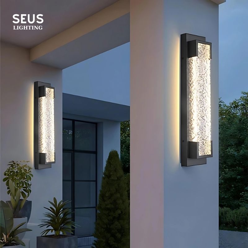 Judin Modern Outdoor Wall Sconce - Waterproof LED Exterior Light Fixture for Patio, Porch, Garden & Backyard - Durable Aluminum Wall Mount Lighting for Home Decor
