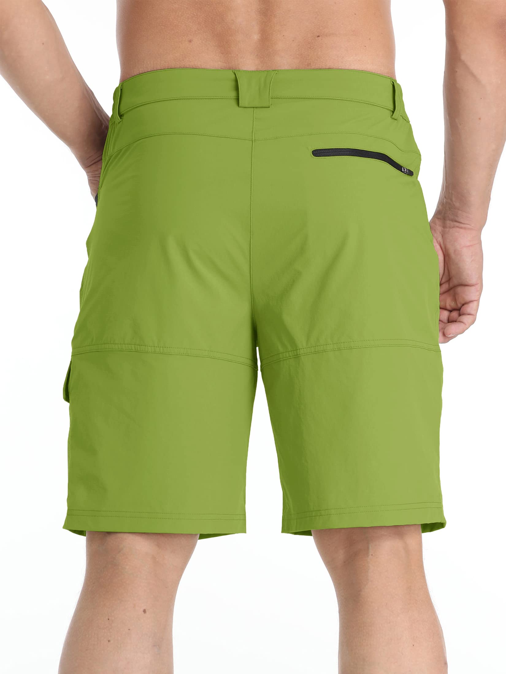 TACVASEN Men's Quick Dry Cargo Shorts - Lightweight Summer Outdoor Hiking Work Shorts with Multiple Pockets (No Belt) - Perfect for Camping, Hiking, Travel & Casual Wear