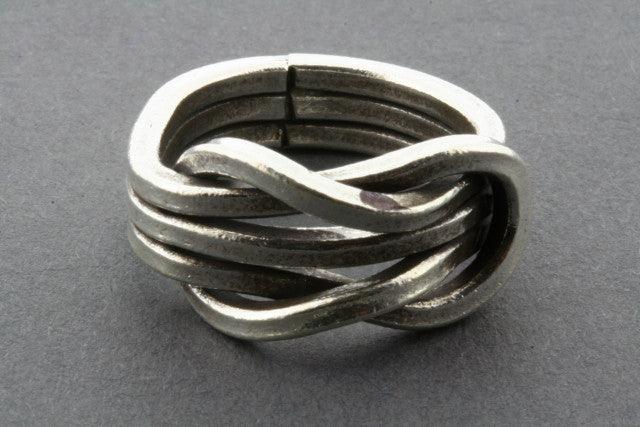 Heavy Infinity Knot Ring for Women - Sterling Silver Celtic Love Symbol Jewelry - Perfect for Gifts, Weddings, and Everyday Wear