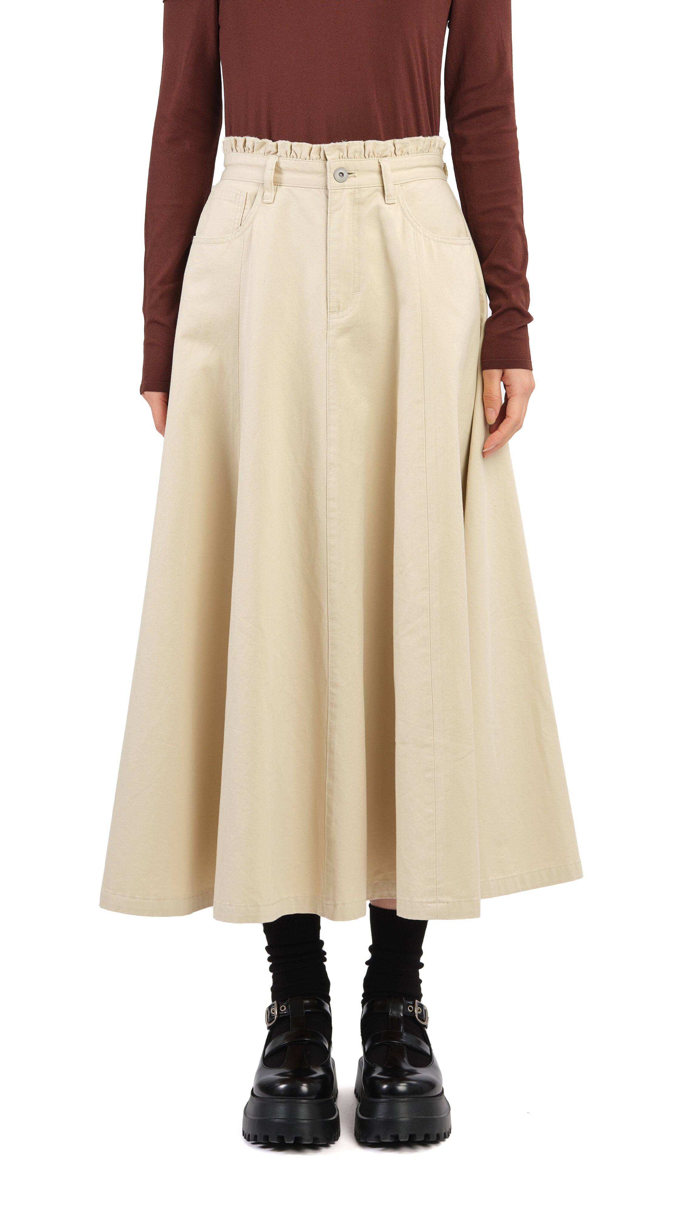 Stylish Ruffles Trim Skirt for Women | Flowy A-Line Skirt with Feminine Ruffle Details | Perfect for Casual Outings, Date Nights & Summer Vacations