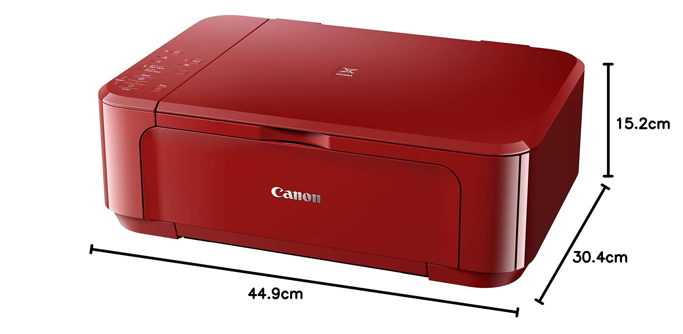 Canon PIXMA MG3650S Wireless All-in-One Color Inkjet Printer with Scanner, Copier, WiFi, Apple AirPrint & Auto Duplex Printing - Red | Perfect for Home Office, School Projects & Small Business Printing Needs