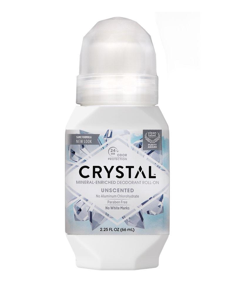 Natural Crystal Roll-On Deodorant for Women & Men - Unscented, Aluminum-Free, Long-Lasting Odor Protection - Perfect for Sensitive Skin & Daily Freshness