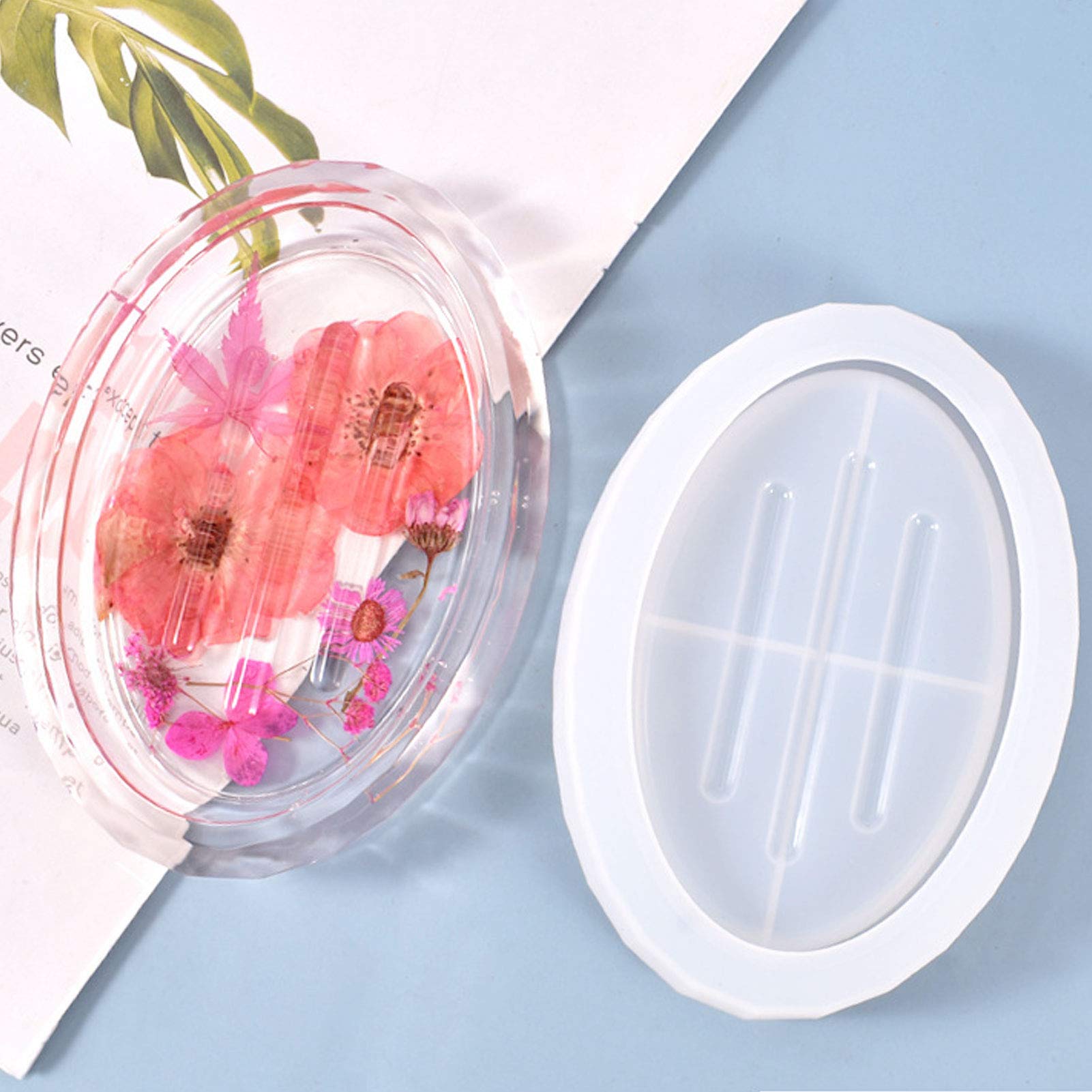 GSHOOTS Silicone Soap Dish Molds - Epoxy Resin Jewelry Tray & Ring Holder DIY Casting Molds for Handmade Crafts, Bathroom Storage, Home Decor (D) - Perfect for DIY Jewelry Making, Soap Display & Bathroom Organization