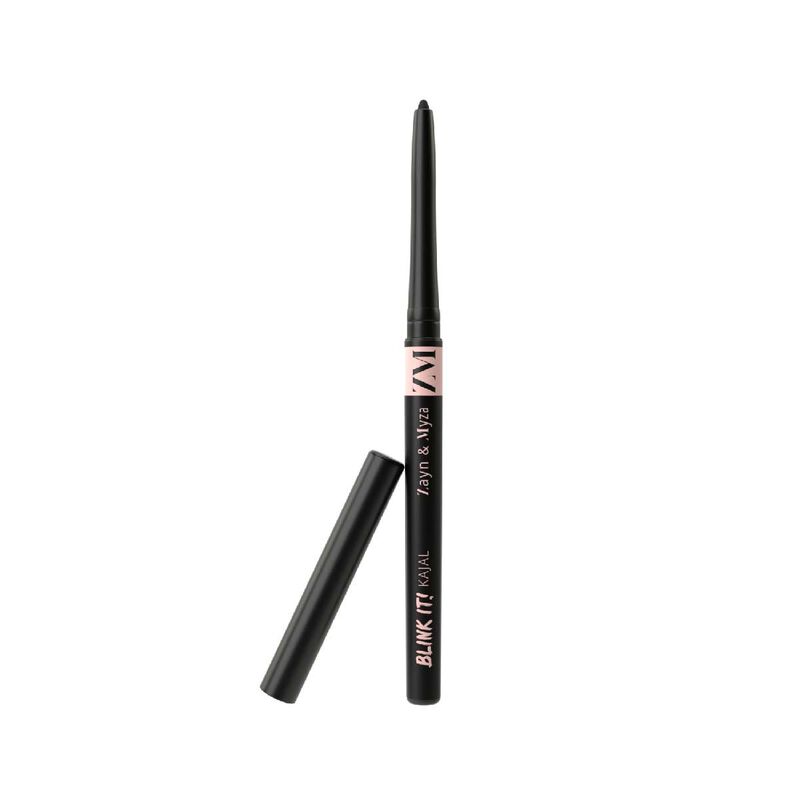 ZM Zayn & Myza Kajal Blink IT Black Eyeliner - 0.35g Smudge-Proof & Waterproof Kohl Pencil for Dramatic Eye Makeup, Perfect for Everyday Wear & Special Occasions