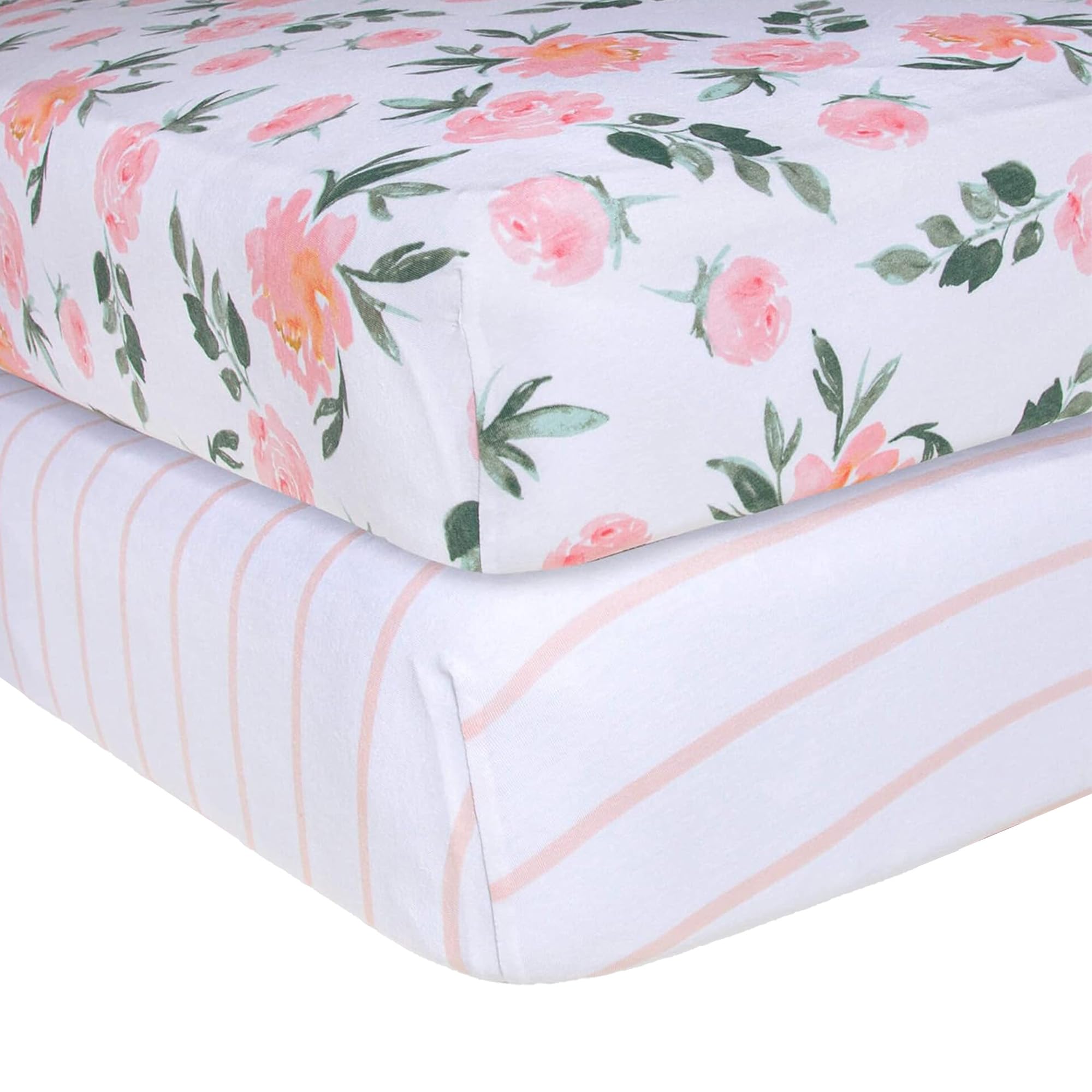 Burt's Bees Baby Organic Cotton Fitted Crib Sheet - 100% Soft Breathable Crib Bedding for Standard Crib & Toddler Mattress - Unisex Nursery Essentials for Boys & Girls - Perfect for Safe Sleep & Nursery Decor