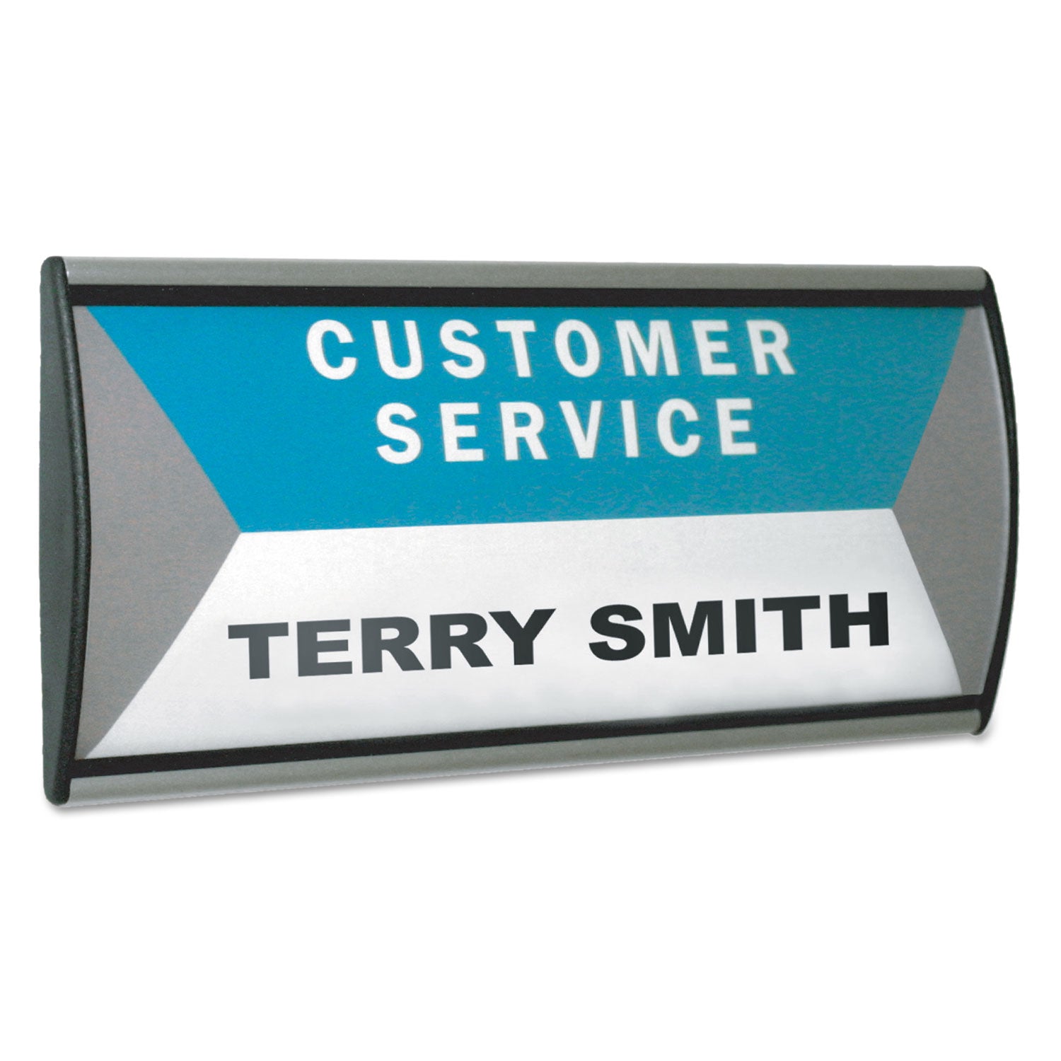 Advantus People Pointer Wall & Door Sign - 8.75 x 4 Inch Aluminum Base Signage in Black/Silver | Perfect for Office, Classroom, or Home Organization & Directional Guidance