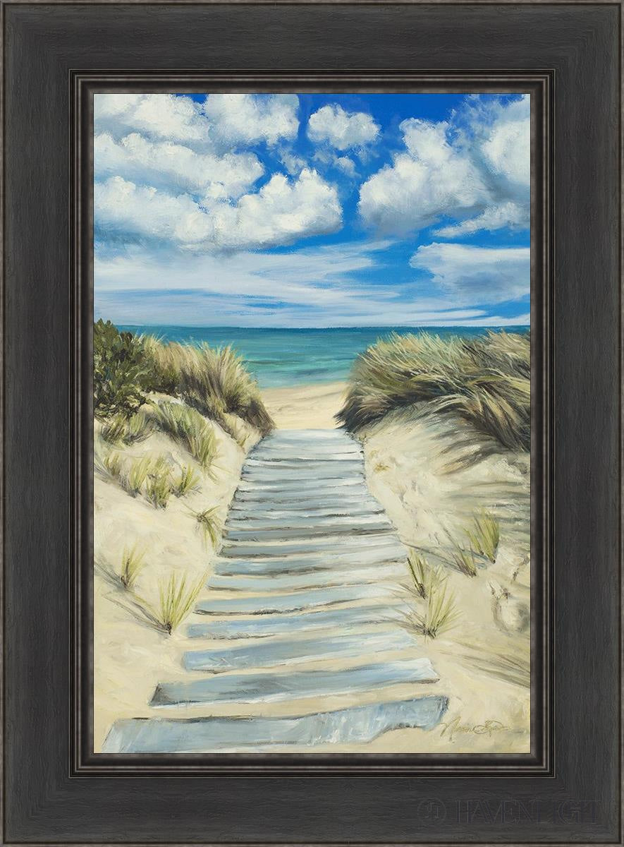 Seaside Decor - Handcrafted Broken Path Mosaic Art Piece for Home & Garden Wall Decor | Perfect for Beach House, Coastal Living Room, or Outdoor Patio