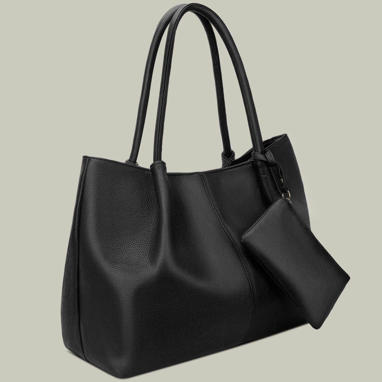 Stylish KKXIU Vegan Leather Tote Bag for Women - Large Capacity Shoulder Purse, Perfect for Work, Travel & Shopping | Durable & Spacious Handbag