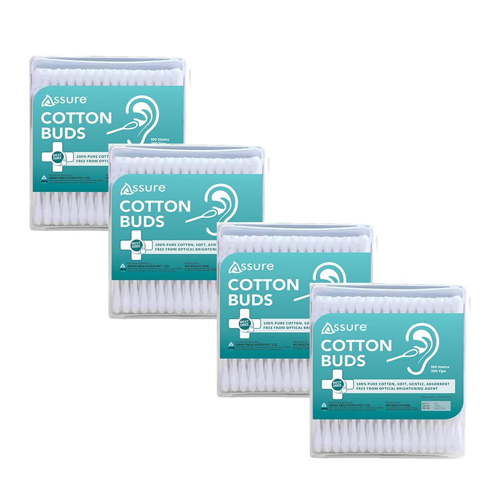 Premium White Cotton Swabs for Makeup, Nail Polish Removal & Ear Cleaning – 400 Stems (800 Tips) – Soft & Gentle Beauty Applicators for Daily Hygiene & Cosmetic Use