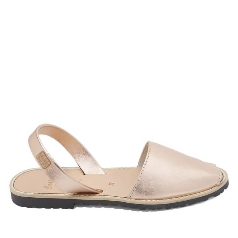 Madona 1056 Women's Metallic Leather Sandals - Comfortable & Stylish Footwear for Summer, Beach, and Casual Outings