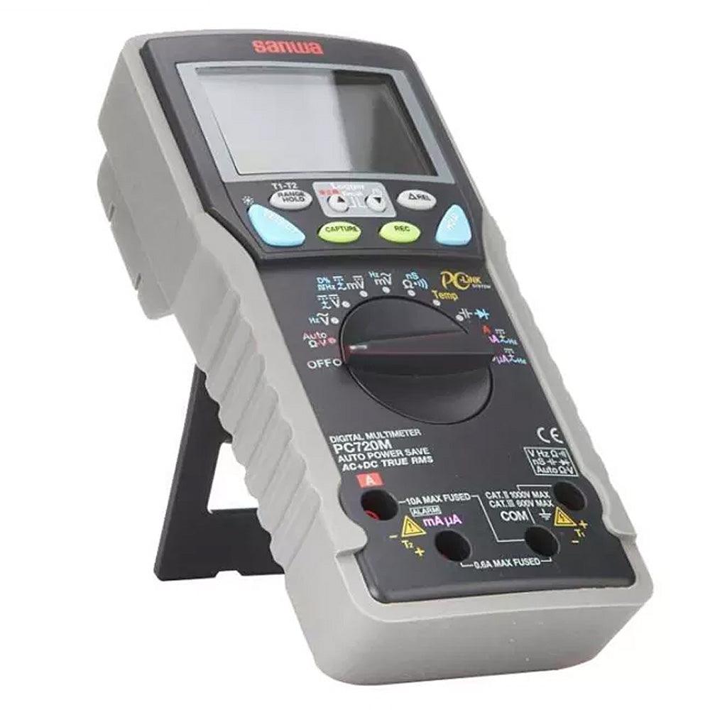 PC720M True RMS Digital Multimeter with Data Logging & PC Connectivity - Perfect for Electronics Repair, HVAC Testing, and Automotive Diagnostics