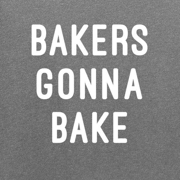 Pop Threads 'Bakers Gonna Bake' Funny Chef Graphic T-Shirt for Men - Comfortable Cotton Tee for Baking, Cooking & Kitchen Humor