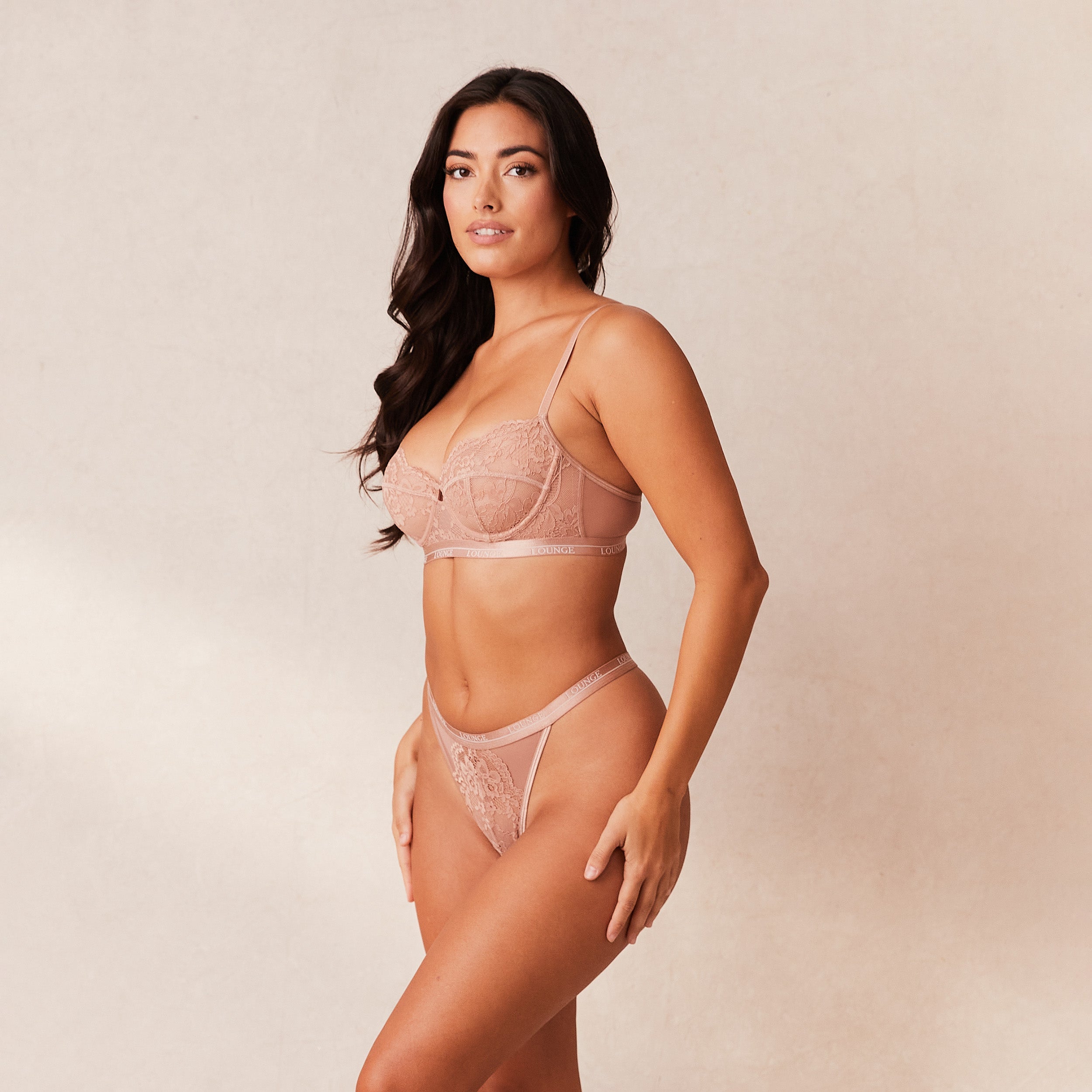 Blossom Balcony Bra - Comfortable Lace Underwire Bra for Women in Dusty Rose | Perfect for Everyday Wear, Date Nights & Special Occasions