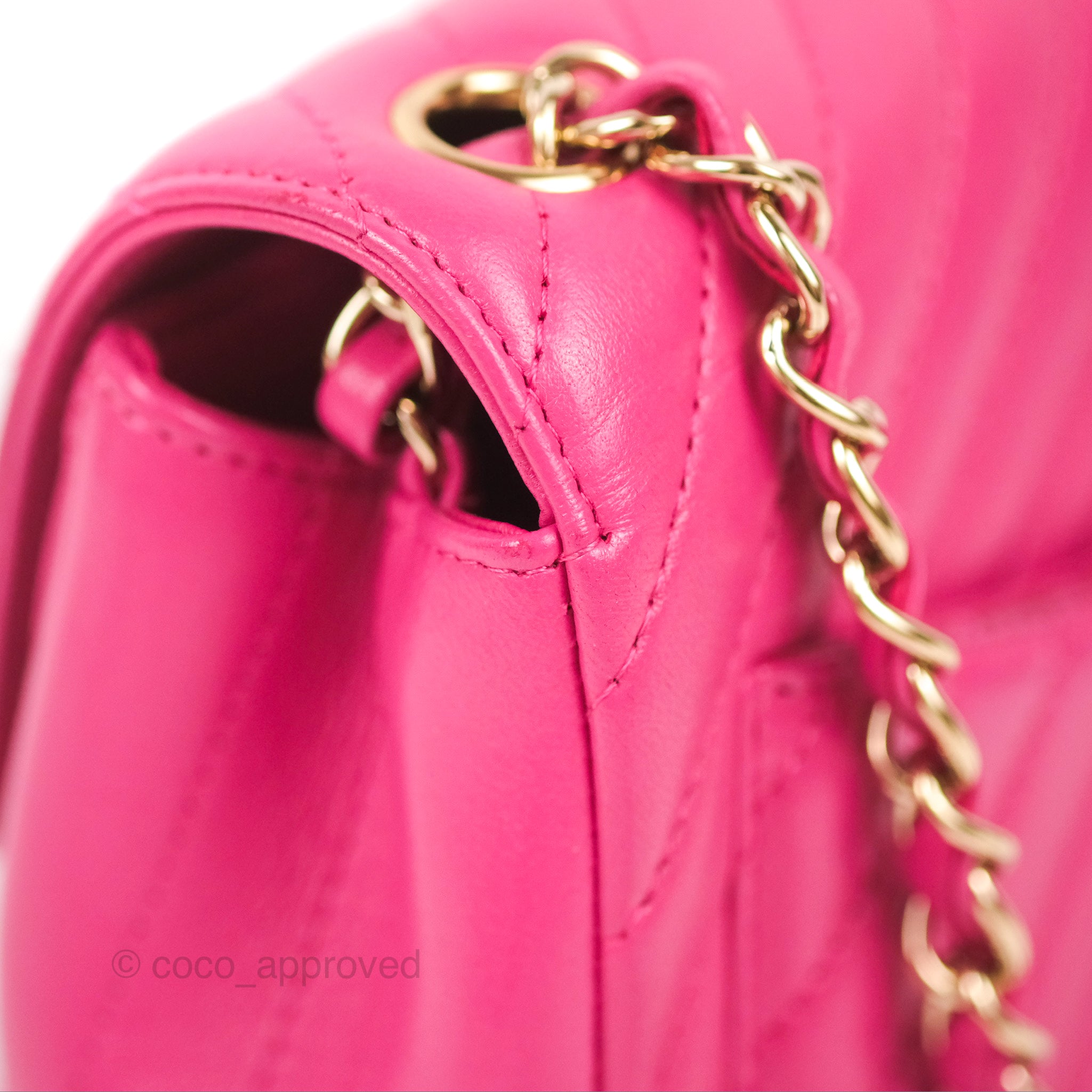 Chanel Chevron Mini Square Flap Bag in Pink Lambskin with Gold Hardware - Perfect for Evening Parties & Luxury Fashion Accessories