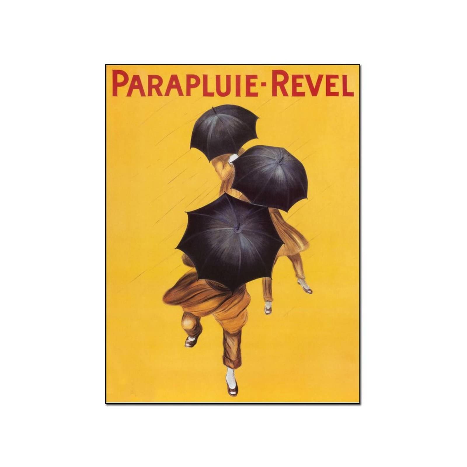 Vintage Leonetto Cappiello 1922 Revel Umbrella Poster - 24x32 Inch (60x80cm) Wall Art Print for Living Room, Bedroom & Office Decor - Perfect for Art Lovers & Vintage Home Decoration