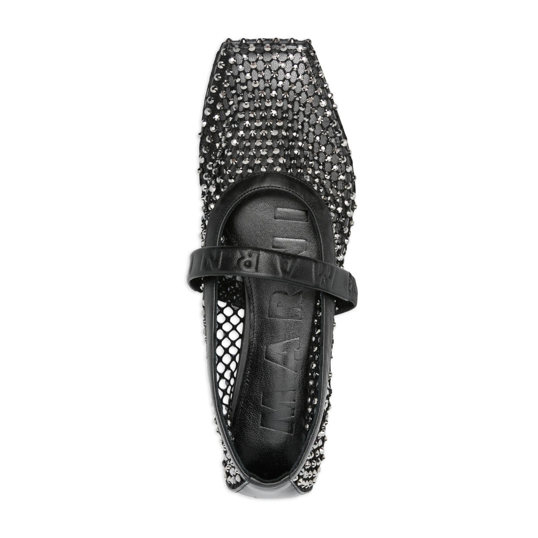 Elegant Black Embellished Mary Jane Shoes for Women - Comfortable & Stylish Heels for Work, Party & Special Occasions