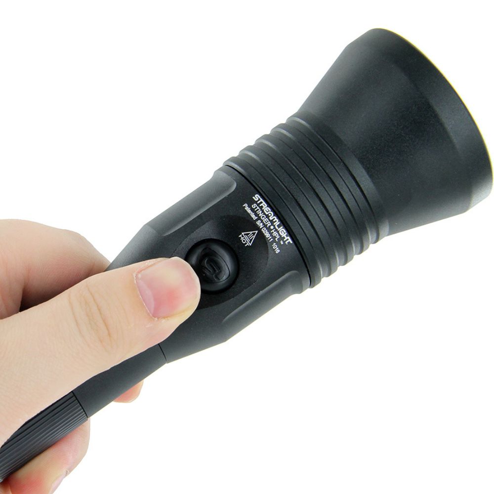 Streamlight Stinger HPL Rechargeable LED Flashlight - High Performance Tactical Light for Police, Security & Outdoor Use - Bright 800 Lumens, Durable Aluminum Body - Ideal for Law Enforcement, Camping & Emergency Situations