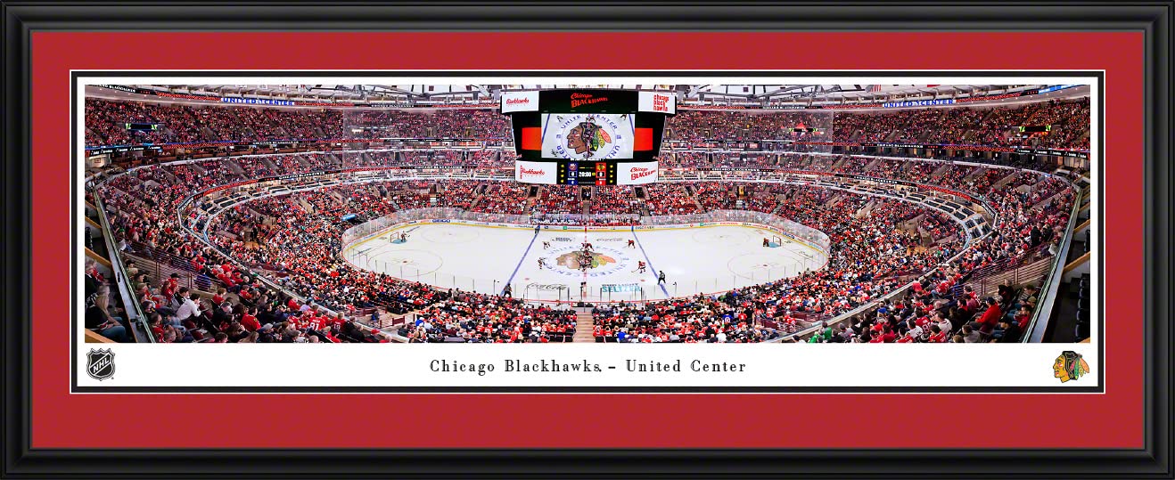 Chicago Blackhawks Panoramic Posters & Framed Pictures - NHL Team Wall Decor for Home, Office, Man Cave & Sports Bar by Blakeway Panoramas