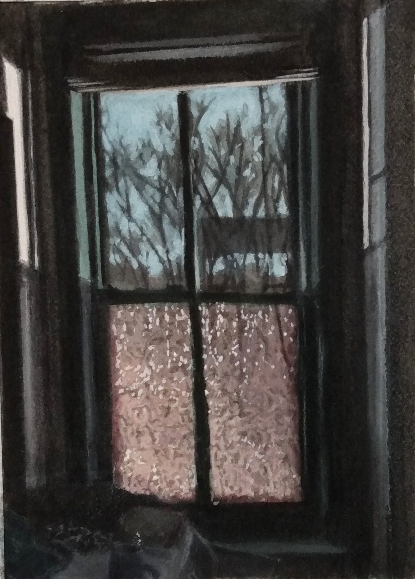 Michael Kowbuz Night Window - Elegant Home Decor for Living Room & Bedroom - Perfect for Cozy Evenings & Relaxation