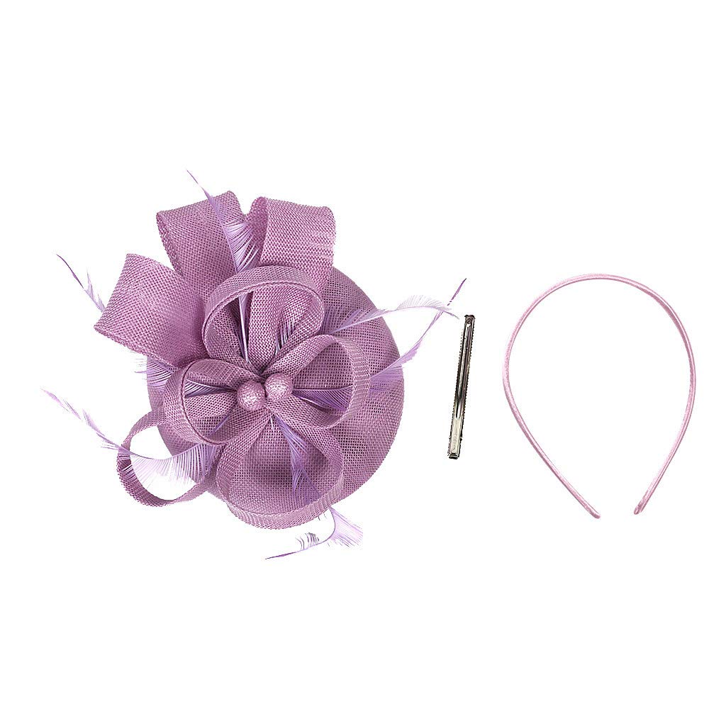 Elegant Women's Tea Party Hat - Handmade Fascinator Hair Clip Headpiece for Weddings, Casual Events & Special Occasions - Vintage-Inspired Thick Headband Accessory for Women