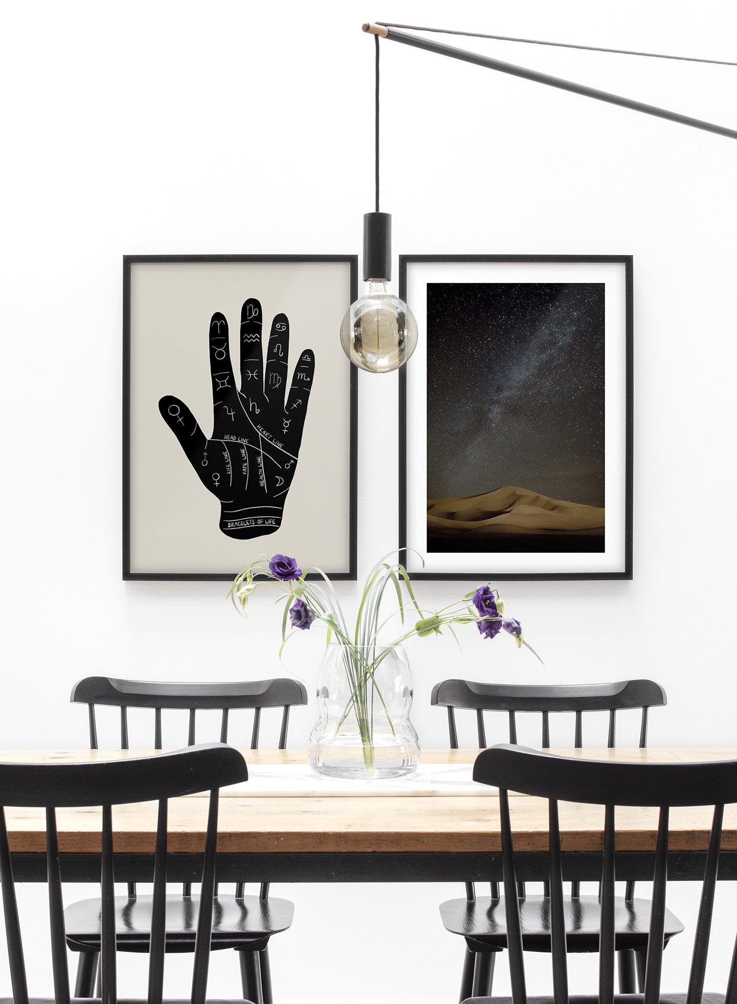 Palm Reading Poster - Detailed Palmistry Chart for Hand Analysis - Perfect for Home Decor, Meditation Rooms & Spiritual Practices