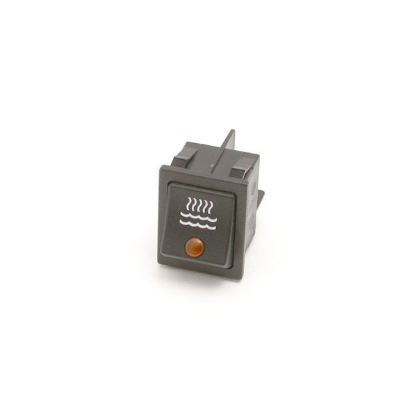 Black Waterproof On/Off Switch with Orange LED Indicator - Ideal for Aquariums, Pools, and Water Control Systems