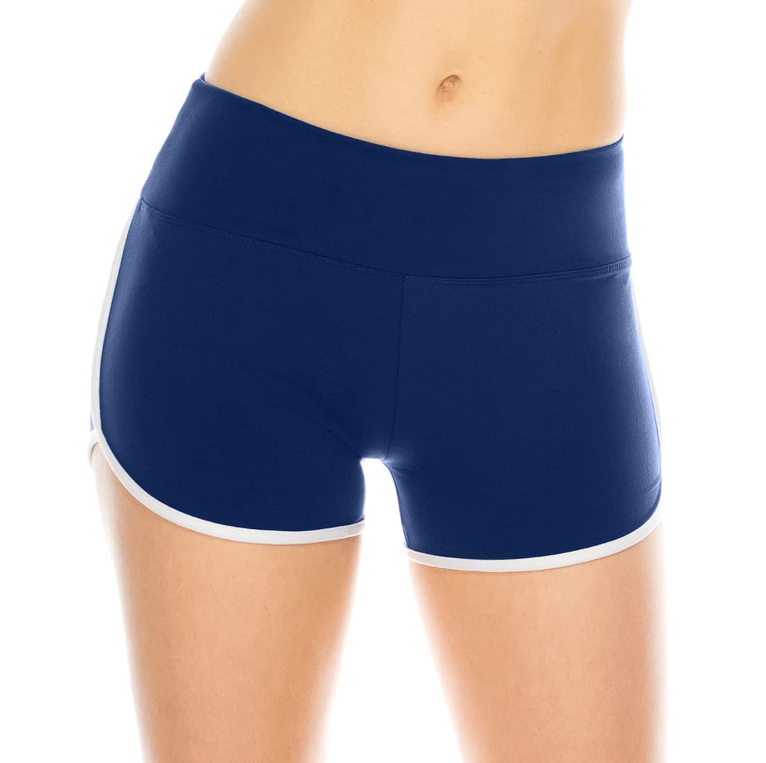 ALWAYS Women's High Waisted Booty Shorts - Super Soft Dolphin Hem Workout Shorts for Yoga, Running & Gym