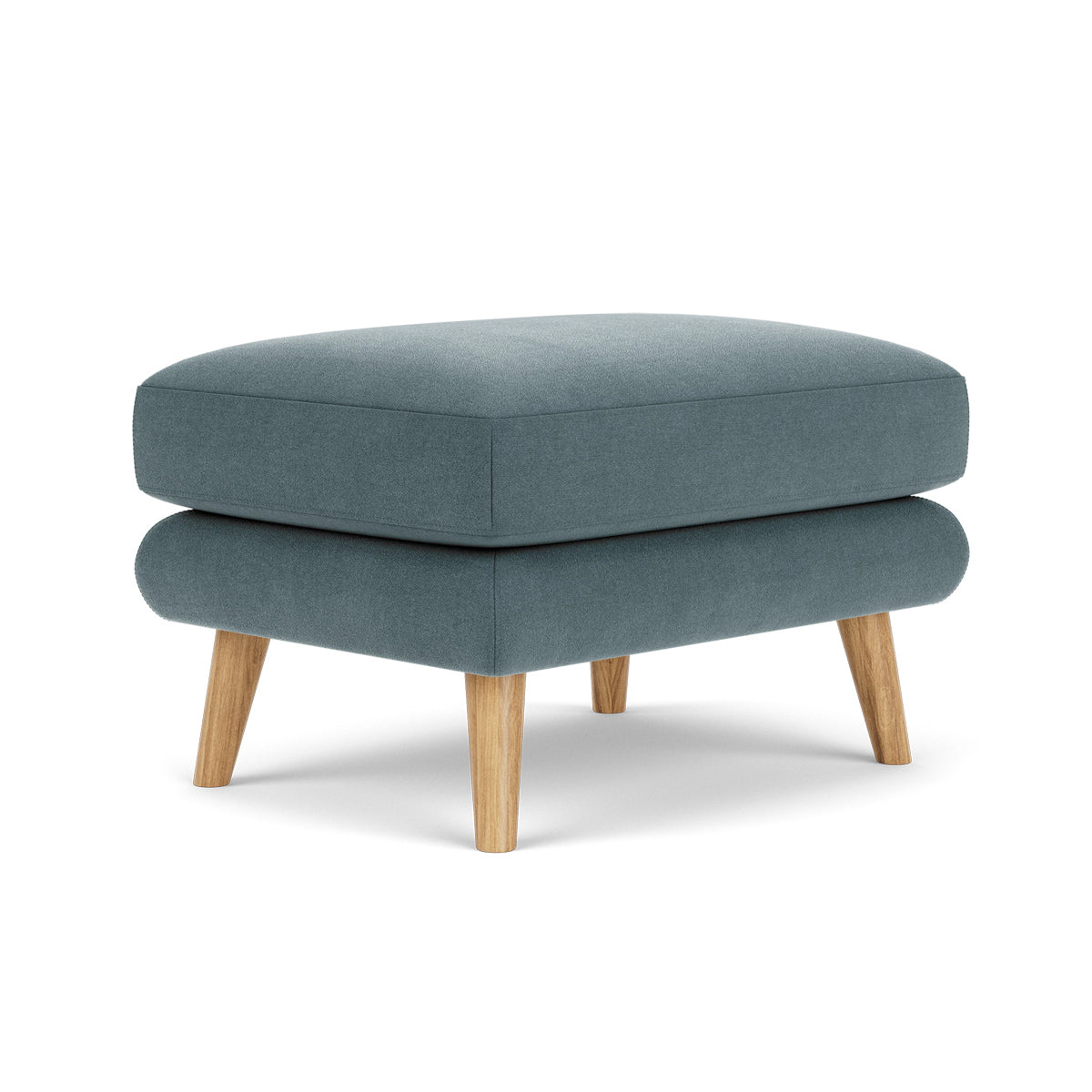 George Fabric Ottoman - Stylish and Comfortable Footrest, Storage Bench for Living Room, Bedroom, or Office - Perfect for Relaxing, Extra Seating & Home Organization