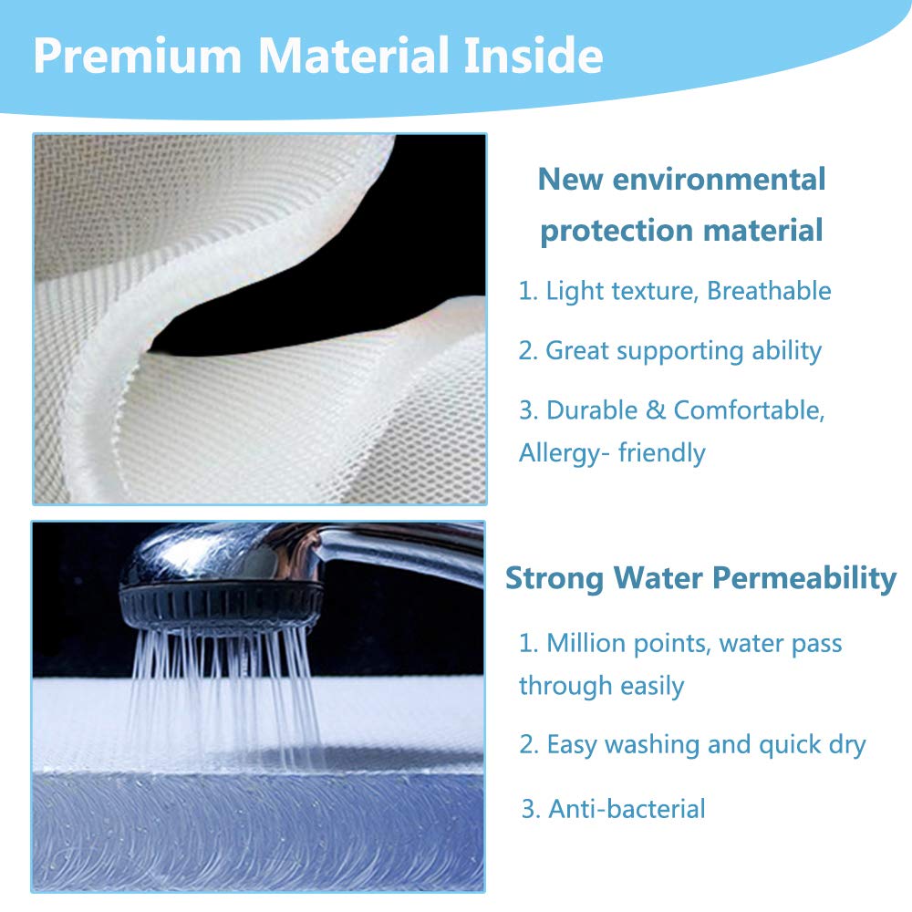 **Non-Slip Shower Bench Cushion - Waterproof Bathtub Seat Pad for Elderly & Handicap - Soft Foam Bath Stool Mat with Pillow Support - Ideal for Seniors, Disabled & Post-Surgery Recovery**    *(Perfect for Safe & Comfortable Bathing, Shower Chairs, and Mobility Assistance)*