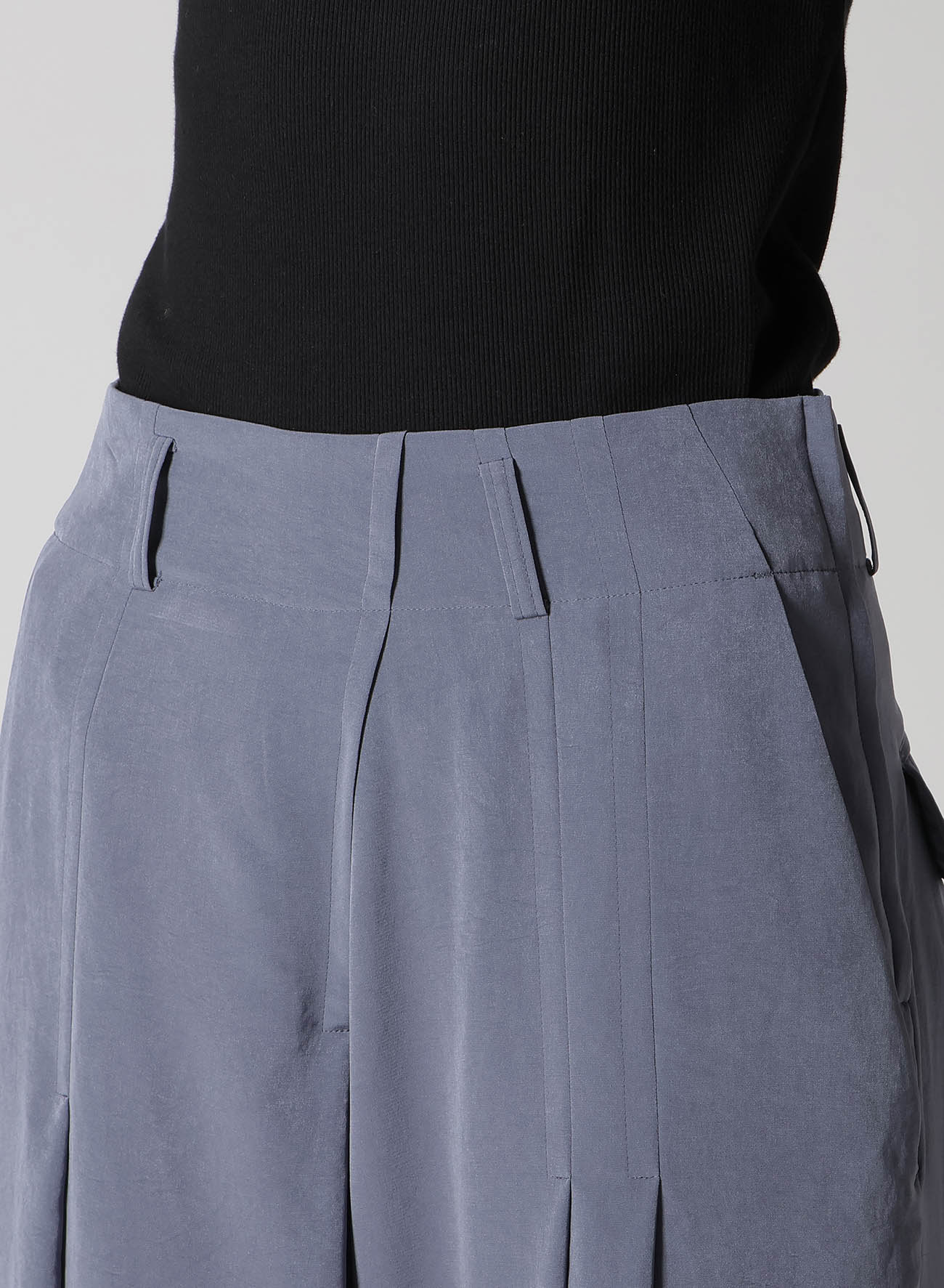 Crepe de Chine Random Tuck Pants for Women - Elegant High Waist Flowy Trousers for Office, Party & Casual Wear | Comfortable & Stylish