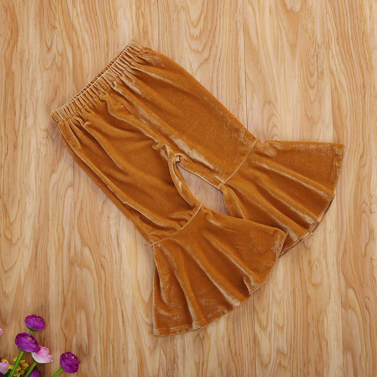 Toddler Bell Bottom Pants for Baby Girls - Soft Ruffle Leggings with Flare Design | Perfect for Playdates, Parties & Everyday Wear