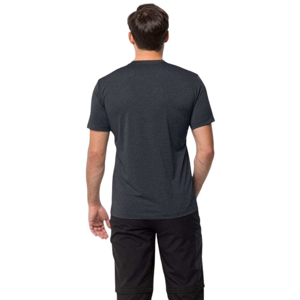 Jack Wolfskin Men's Hiking T-Shirt - Moisture-Wicking & Breathable Outdoor Tee for Hiking, Camping & Adventure Travel
