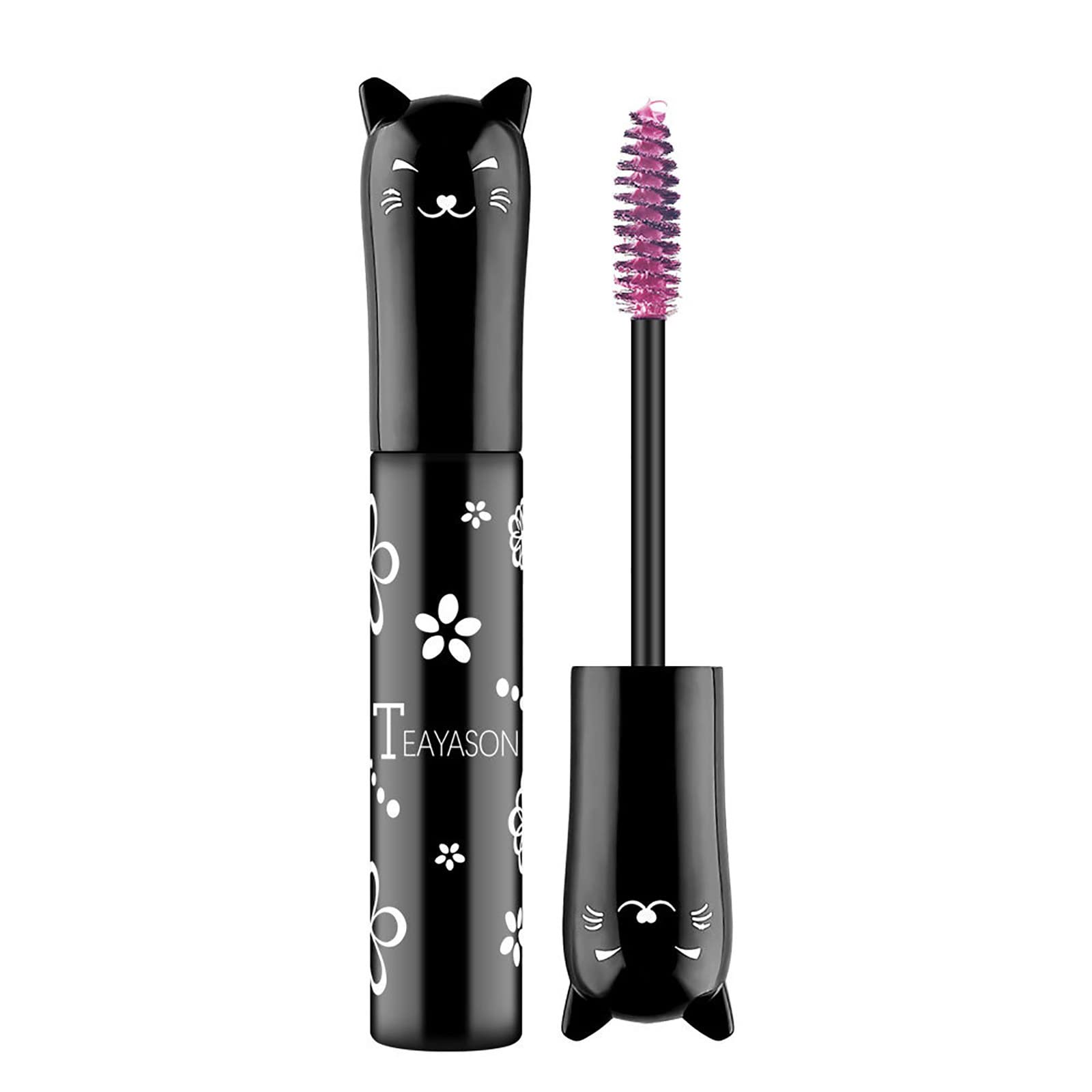 4D Silk Fiber Mascara - Blue, Purple, White, Black, Brown & Pink for Volume & Length | Waterproof Colored Mascara for Dramatic Lashes | Perfect for Parties, Halloween & Creative Makeup Looks