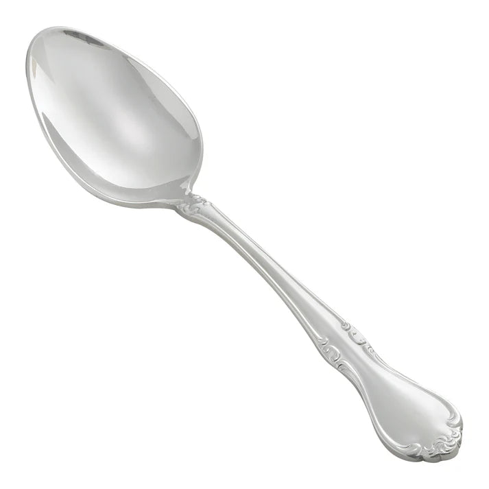 Winco Chantelle Dinner Spoon - 12-Piece Stainless Steel Flatware Set for Restaurant & Home Use - Elegant Tableware for Fine Dining, Parties, and Everyday Meals