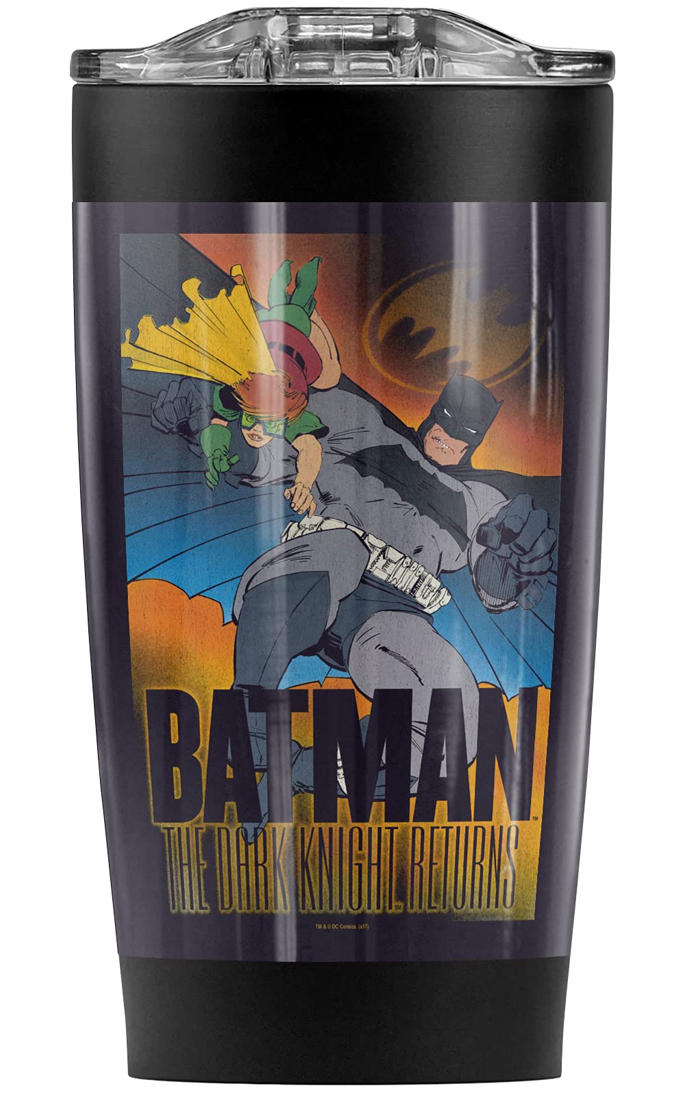 The Dark Knight Batman Returns 20oz Stainless Steel Tumbler - Vacuum Insulated Travel Mug with Leakproof Lid | Keeps Hot & Cold for Hours | Perfect for Coffee, Tea, Iced Drinks | Great Gift for Superhero Fans, Office Use, Commuting & Outdoor Activities